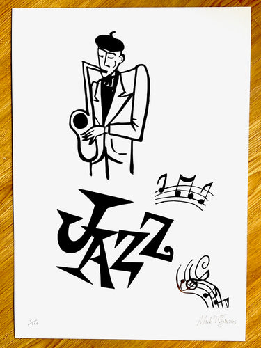 JAZZ A3 signed limited edition print