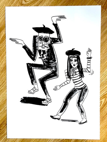beats a go go A3 limited edition print