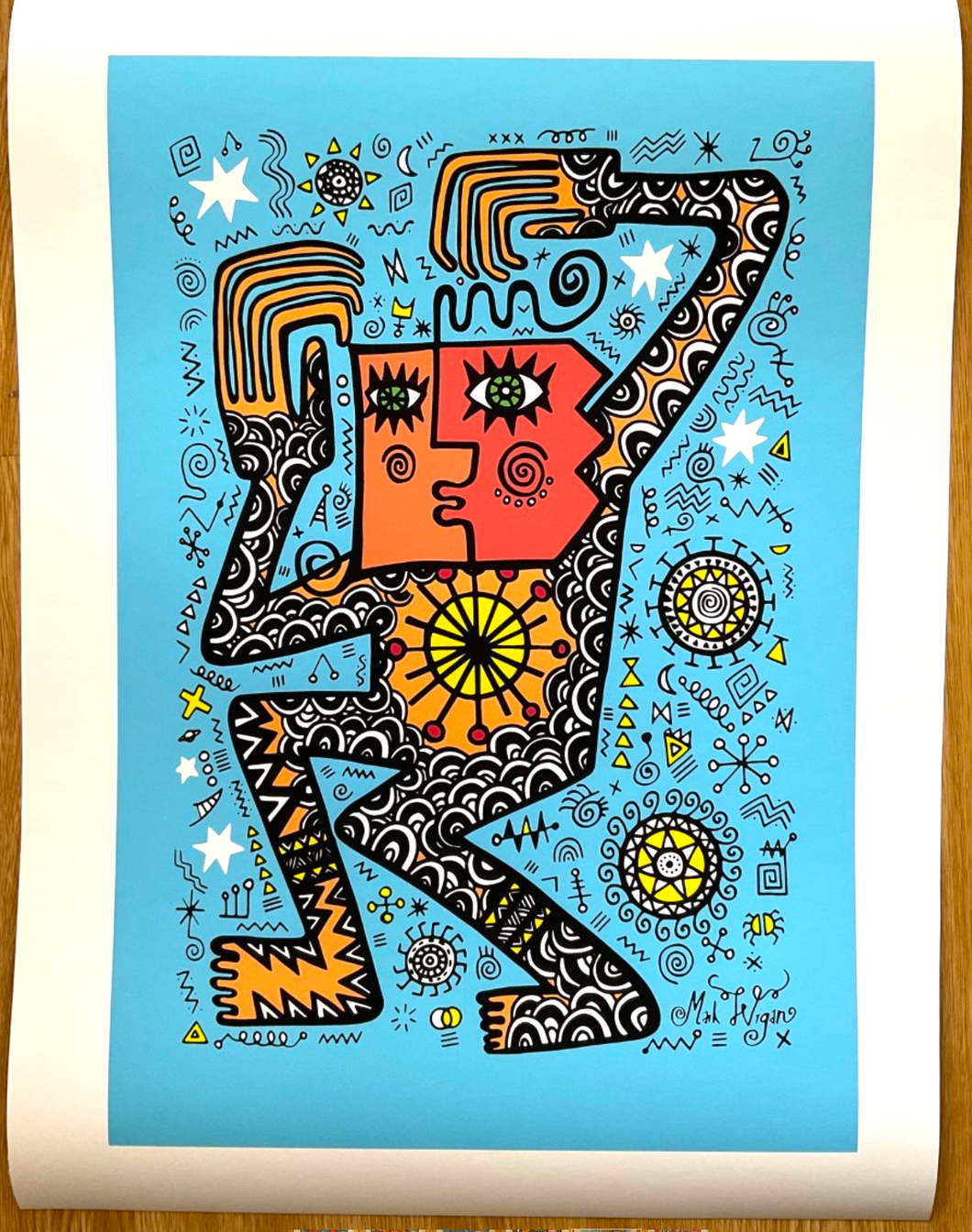 Get on Up! A2 signed limited edition giclee print