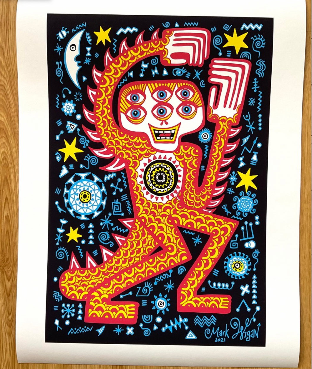 Dancin in the Moonlight A2 Signed Giclee print