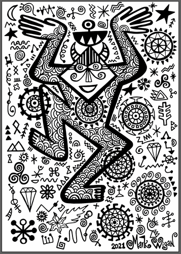 Starchaser (original ink drawing 2021)