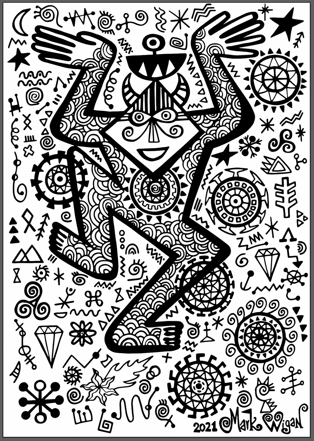 Starchaser (original ink drawing 2021)