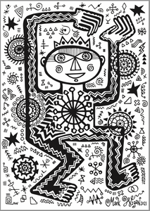 Midnight Dancer (original ink drawing 2021)