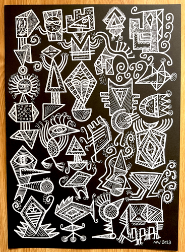 The Lost Kingdom (number one) A3 Original Drawing 2023