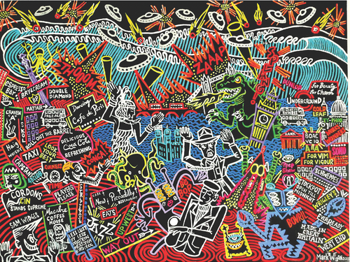 West Wonderland (acrylic on canvas 2018) 18 x 24 inches
