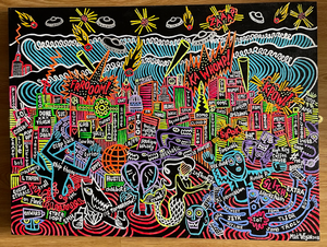 Its Tomorrow! acrylic on canvas 2018 24 x 18 inches