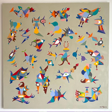 Load image into Gallery viewer, Kinetic Interplay acrylic on canvas 2022 100 x 100cm