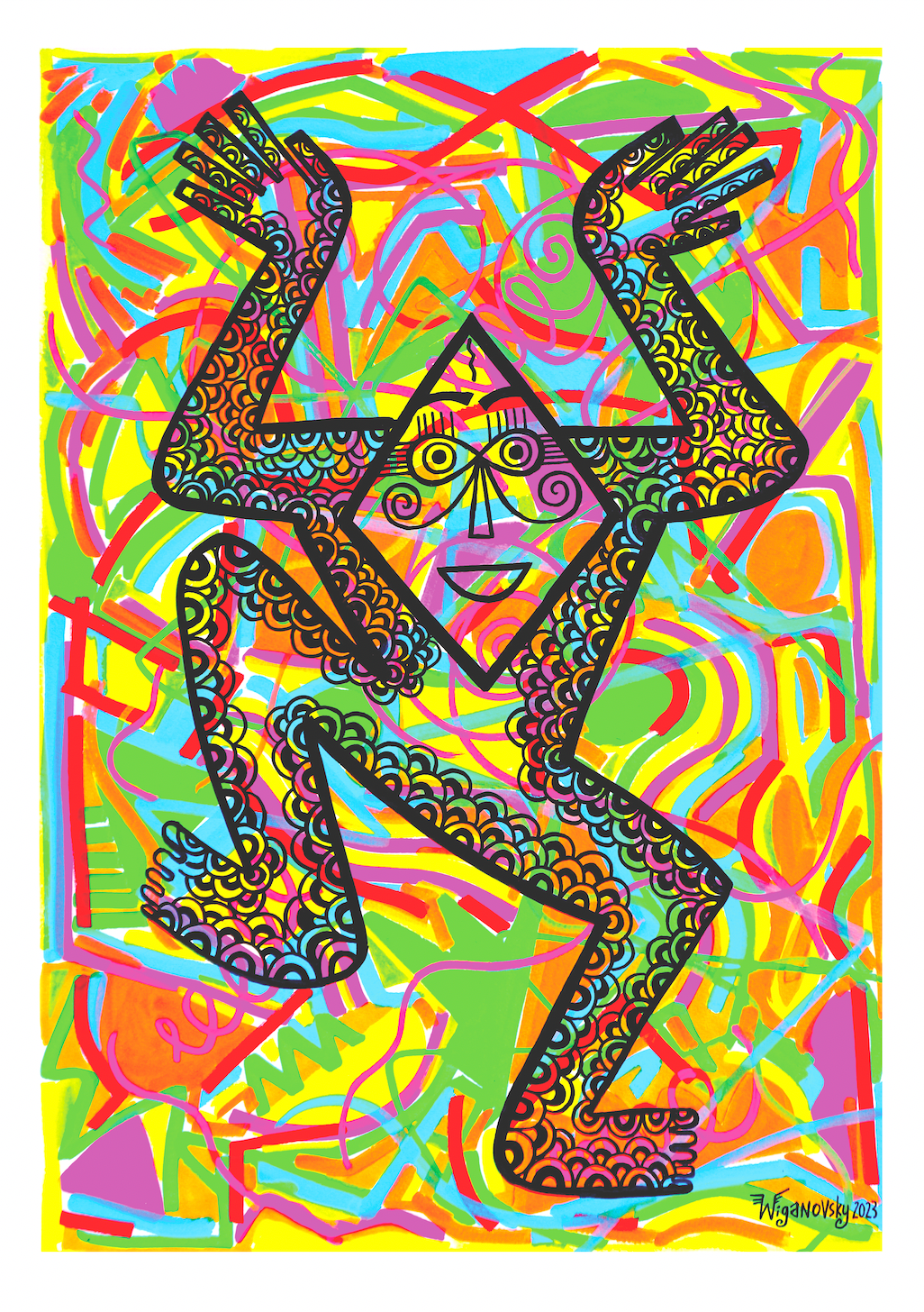 Space Dancer signed original artwork