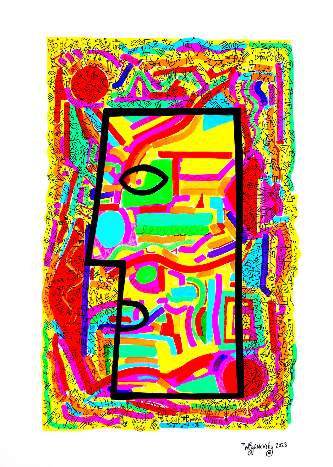 Deep Time (2023) signed A3 giclee print