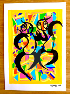 Making Moves 2023 signed and numbered limited edition A3 giclee print