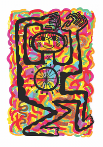 On the Upbeat signed limited edition giclee 21 x30cm
