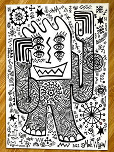 Smiler (original ink drawing 2021)