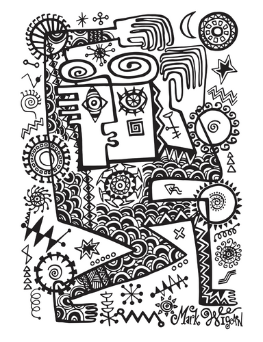 Boogie to the Top A2 signed original drawing