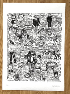 Signed Clubland Chronicles A3 print