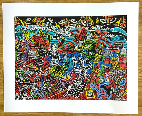 West Wonderland signed limited edition A3  print