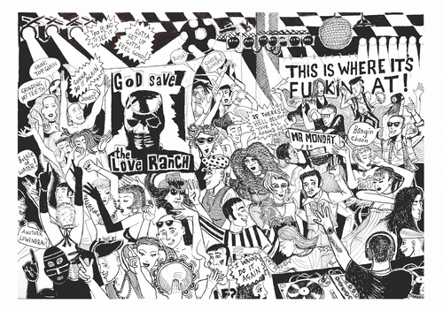 God Save the Love Ranch A3 print