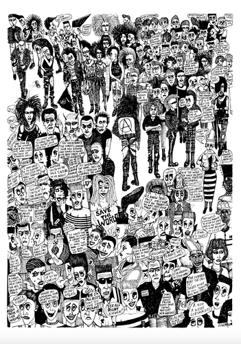 Camden Town London 1984 A3 signed limited edition print