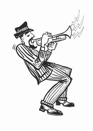 Jazz Man signed limited edition giclee print