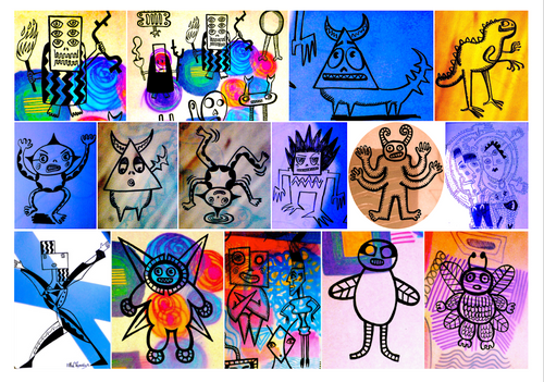 Jumping at the GO GO A3 Giclee print