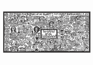 Citizens of the Night 1984 A3  print