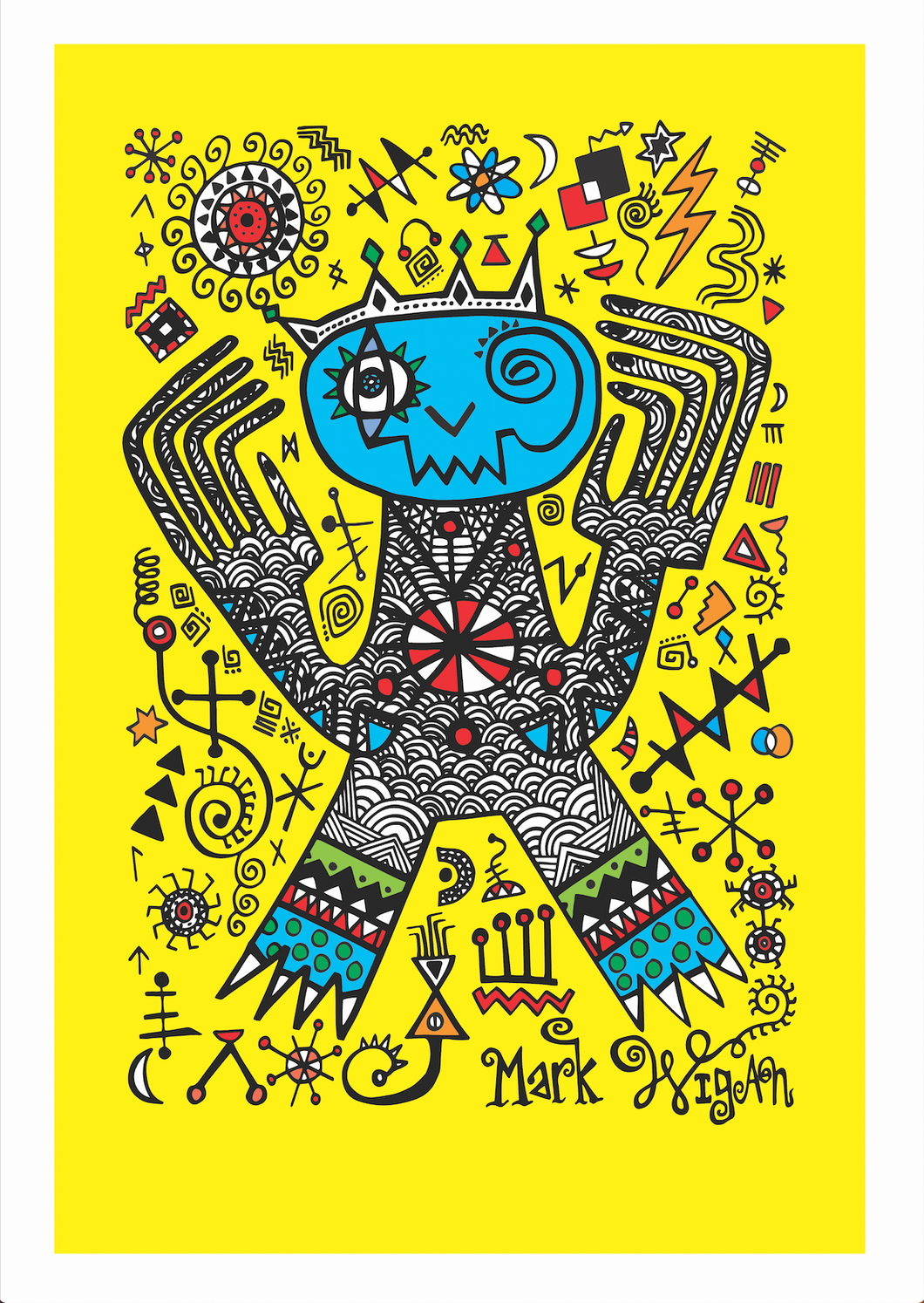 Blue King A3 Giclee print 2021