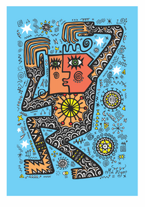 Get on Up! A3 limited edition print