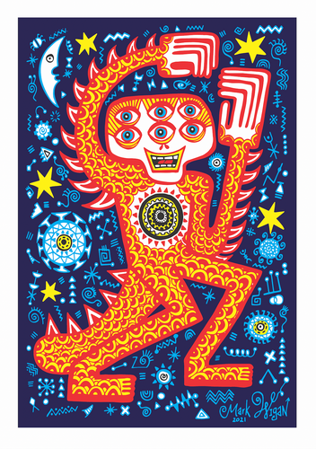 Dancin in the Moonlight A3 limited edition print