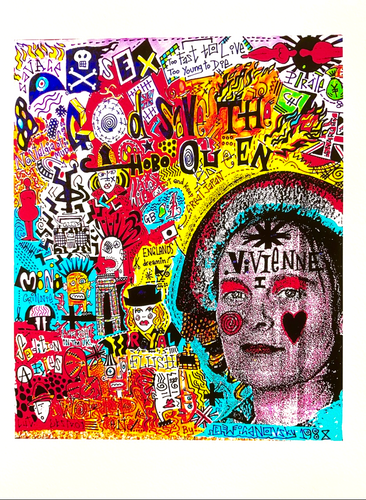 Vivienne (mixed media 1988)Giclee Print 2022