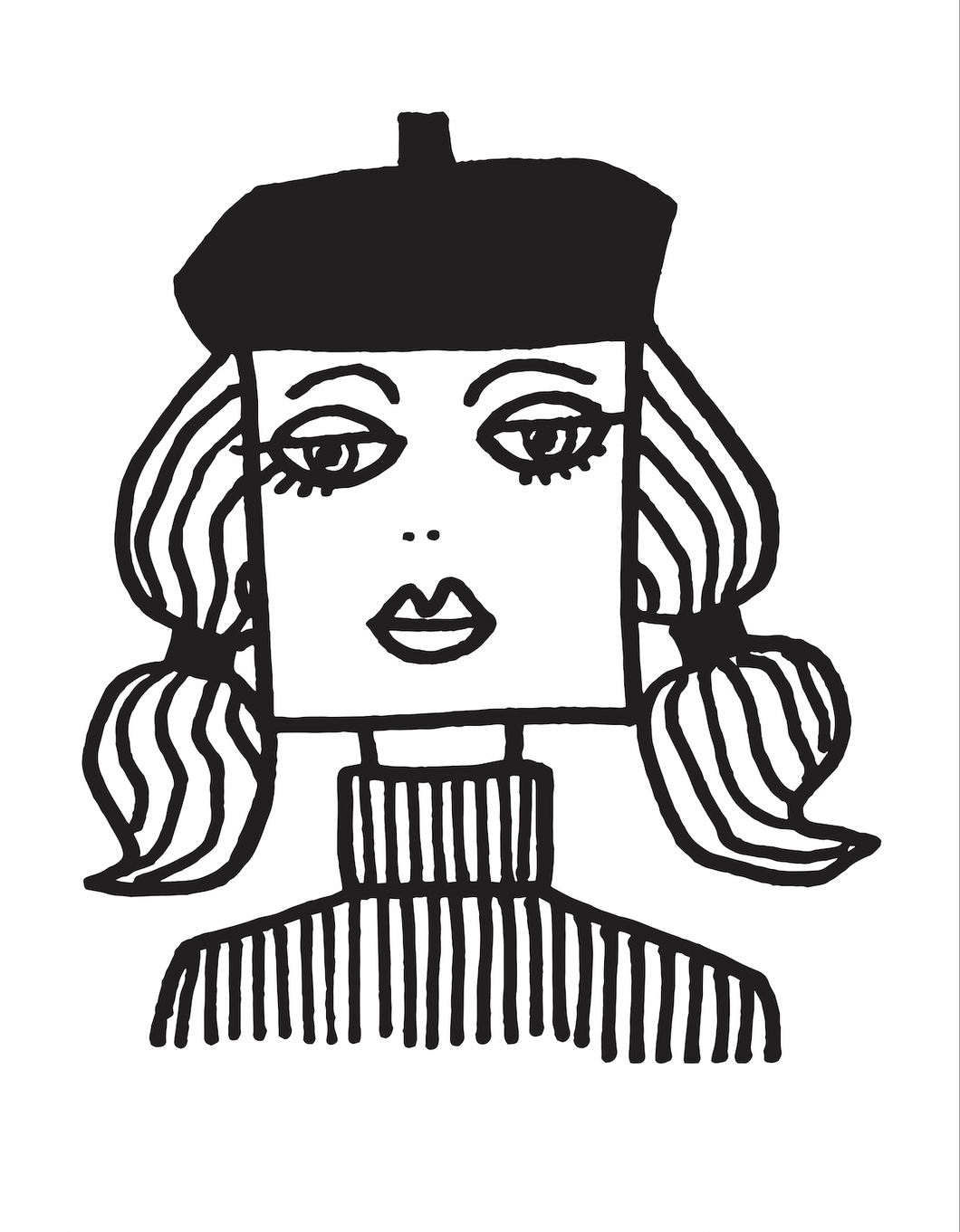 BEAT GIRL Signed limited edition A3 print