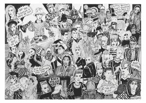 Malcolm at the Mud Club London A3 Giclee print